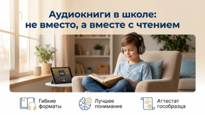 Аудиокниги из школьной программы: заменяют ли они чтение?