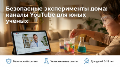 Безопасный YouTube для детей: каналы с научными опытами.