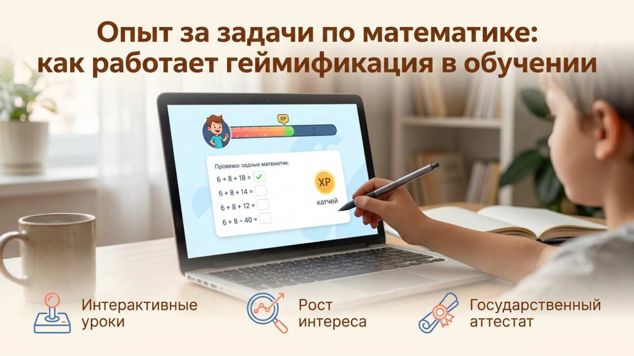 Геймификация в школе: как заработать «опыты» за математику.