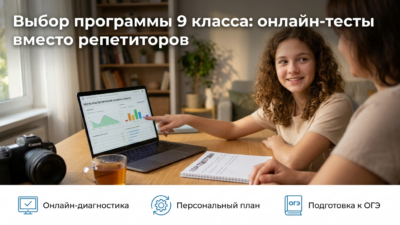 Как выбрать профиль обучения в 9 классе онлайн-тестами.