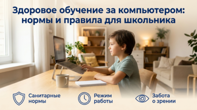 Нормативы СанПиН для работы за компьютером в школе.