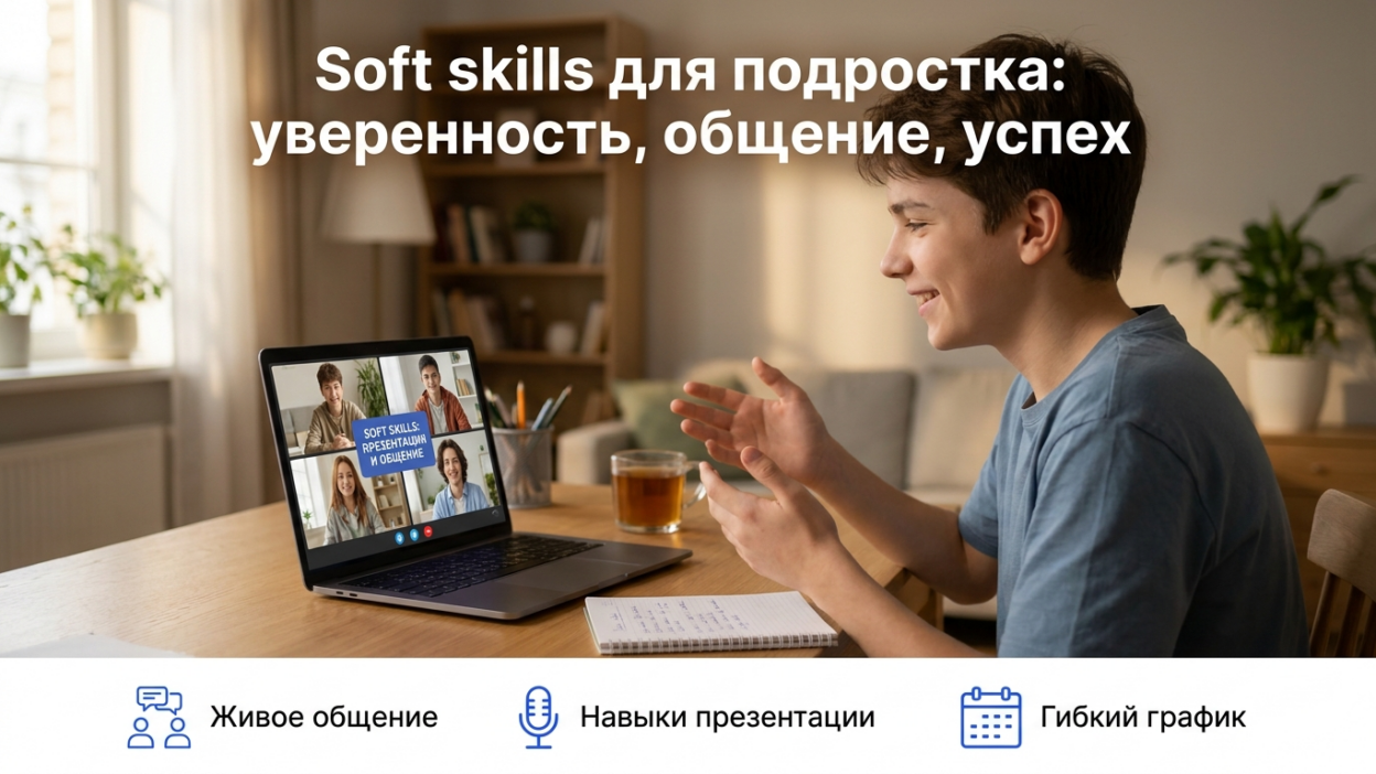 Онлайн-курсы по софт-скиллам для подростков.