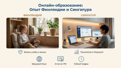 Опыт онлайн-образования в Финляндии и Сингапуре.