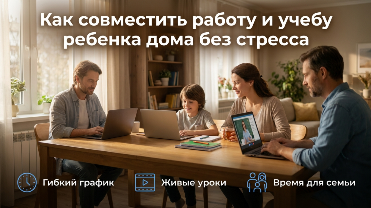 Организация режима дня, когда мама и папа работают из дома.