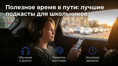 Подкасты для школьников: что слушать по дороге на кружок.