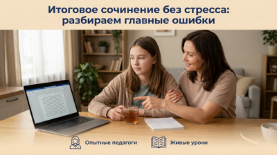 Подготовка к итоговому сочинению: типичные ошибки.