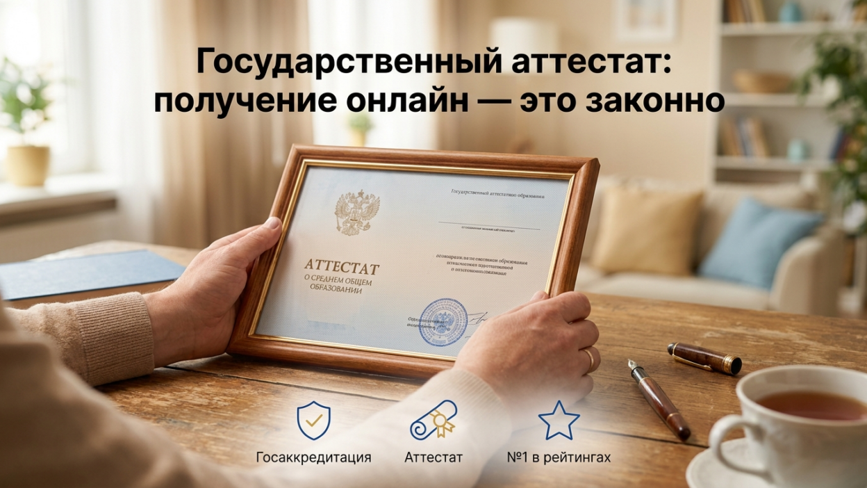Получение аттестата после семейного обучения.