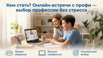 Профориентация на дистанте: встречи с представителями профессий.