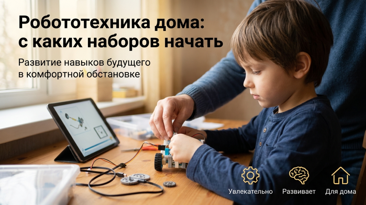 Робототехника дома: с каких наборов начать.