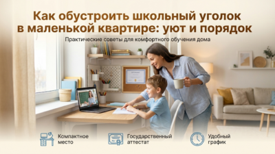 Как организовать «школьный уголок» в маленькой квартире.