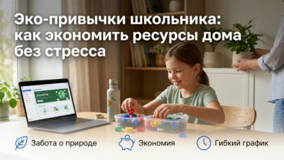 Экологические привычки школьника: как экономить ресурсы дома.