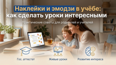 Как использовать стикеры и эмодзи в учебных целях.