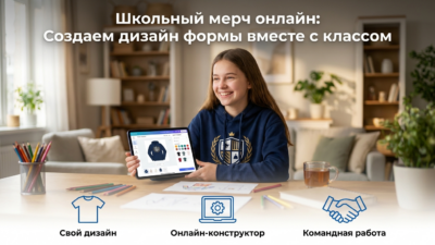 Школьный мерч: как создать дизайн формы онлайн вместе с классом.